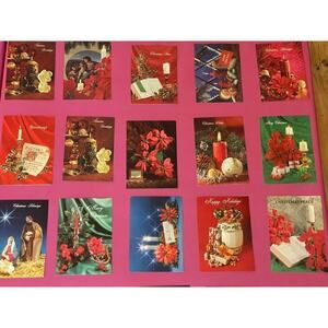 Lot of 30 mixed Christmas/Holiday Greeting Cards. No envelopes.